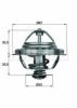BEHR TX 27 71D Thermostat, coolant